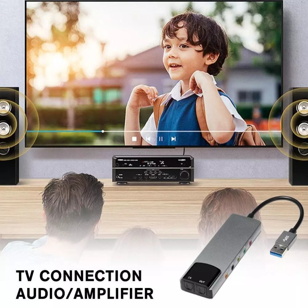 Pc Gaming Handheld Console - Nieuwe USB-geluidskaart 7.1 5.1-kanaals praktische externe