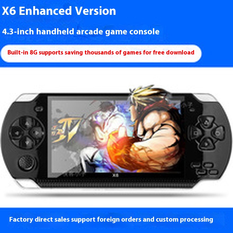 Gaming Console X6 - Psp 3000X6 Consola 12 soorten simulatoren