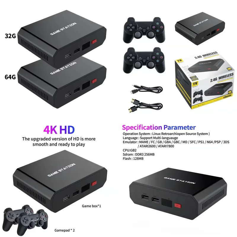 Gaming Console And - M8plus HD Videogame Console Box 2.4G