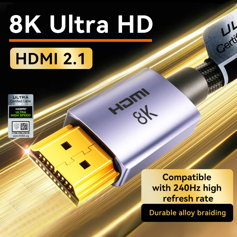 Hdmi Cable 2.1 - Llano 8K HDMI 2.1 Kabel 8K/60Hz