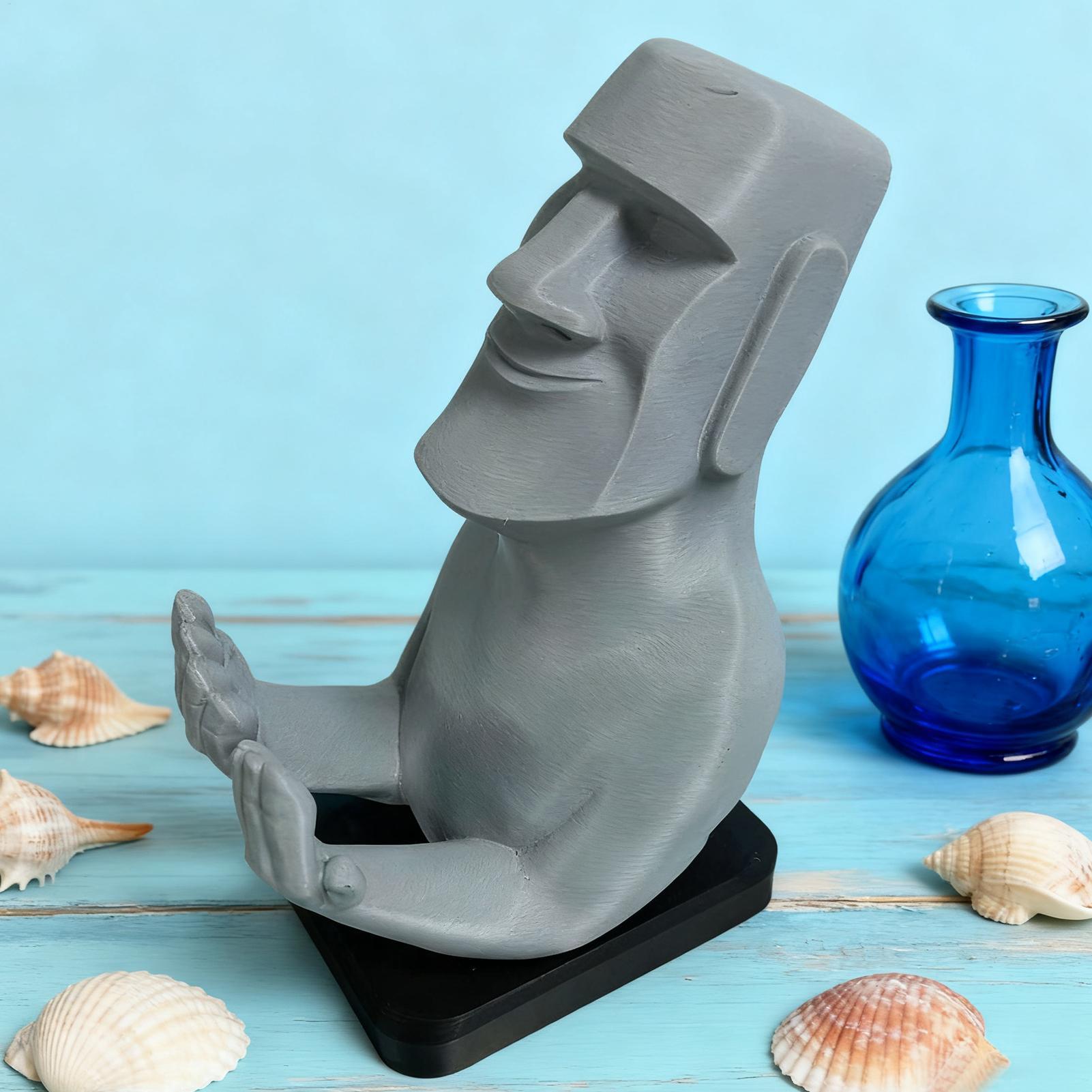 Gaming Console Organizer - Stone Man Sculpture Controller Houder Video
