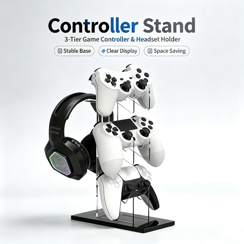Gamepadstandaard 3-laags heads - Gaming Console Organizer recensie en prijs