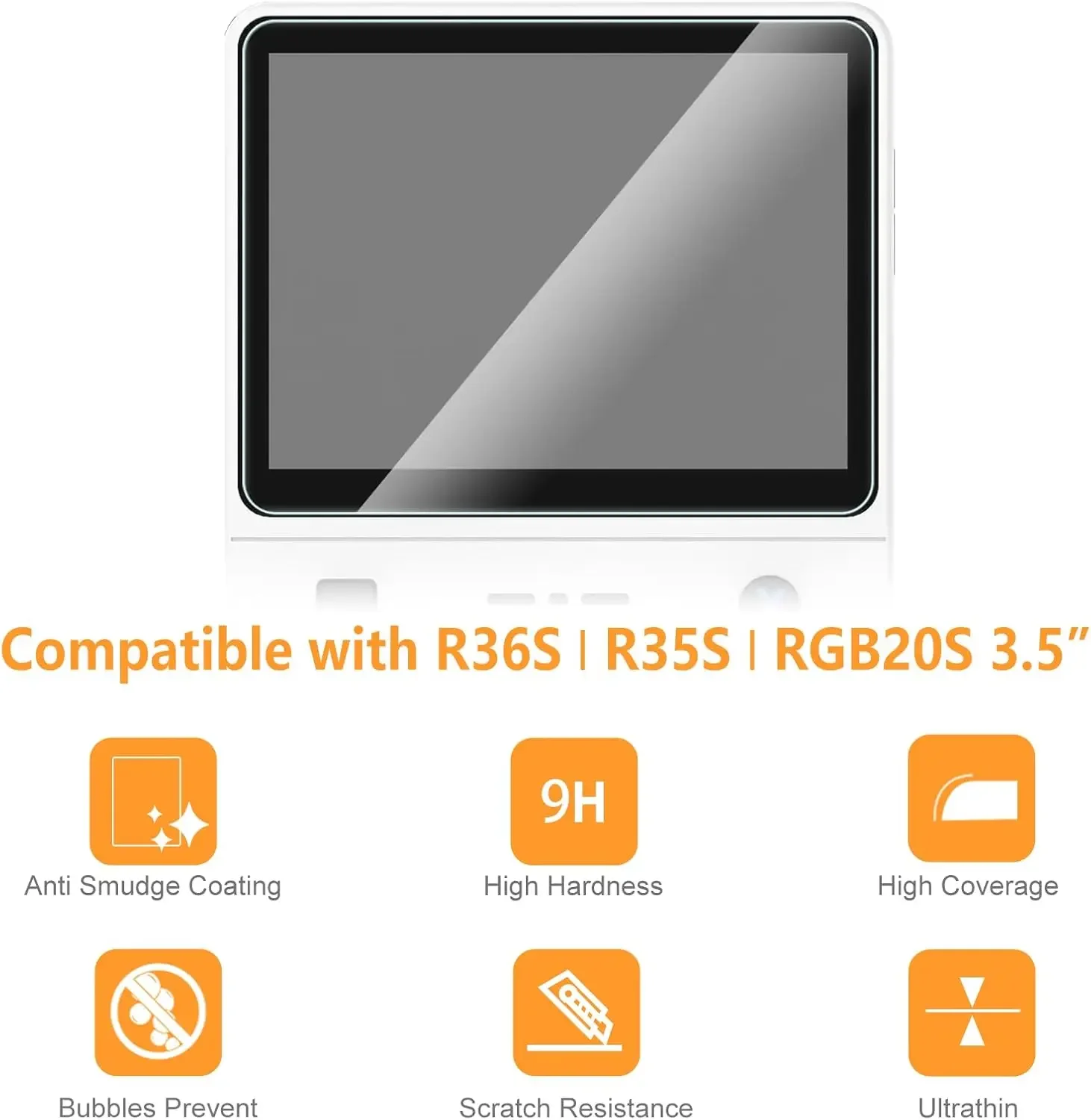 4-in-1 hoesje + glas voor R36S - Gaming Console R36S recensie en prijs
