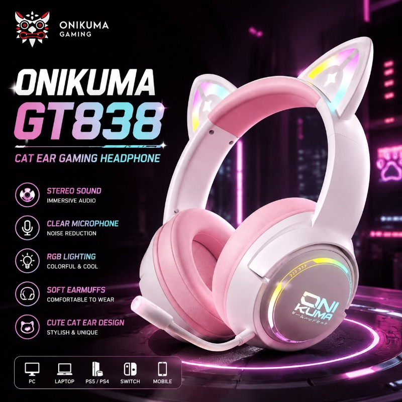 ONIKUMA GT838 Gaming Headset C - Gaming Console Amazon recensie en prijs