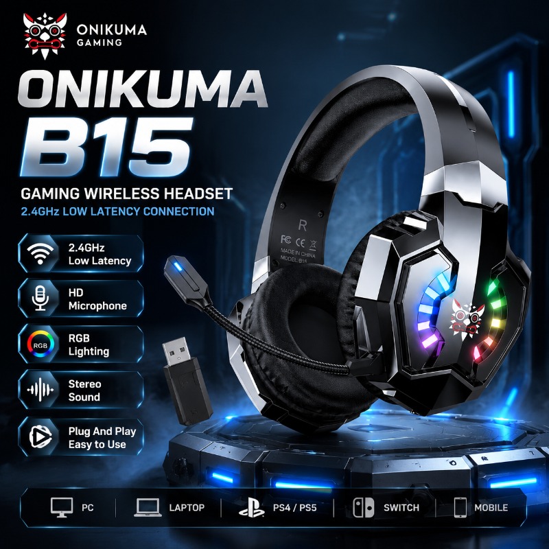 ONIKUMA B15 Gaming Headset Dra - Gaming Console Amazon recensie en prijs