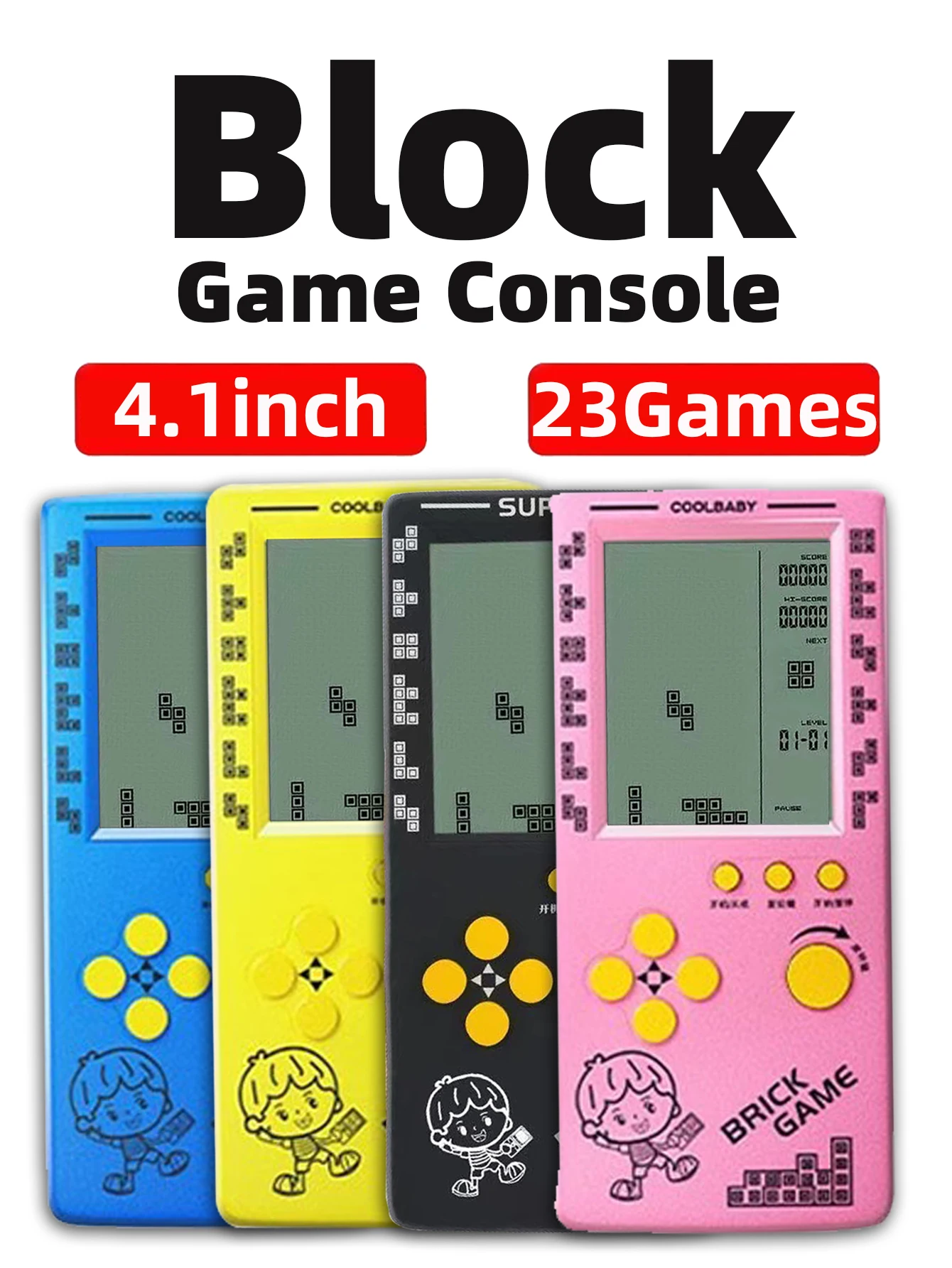 Klassieke retro draagbare game - Gaming Console Kids recensie en prijs
