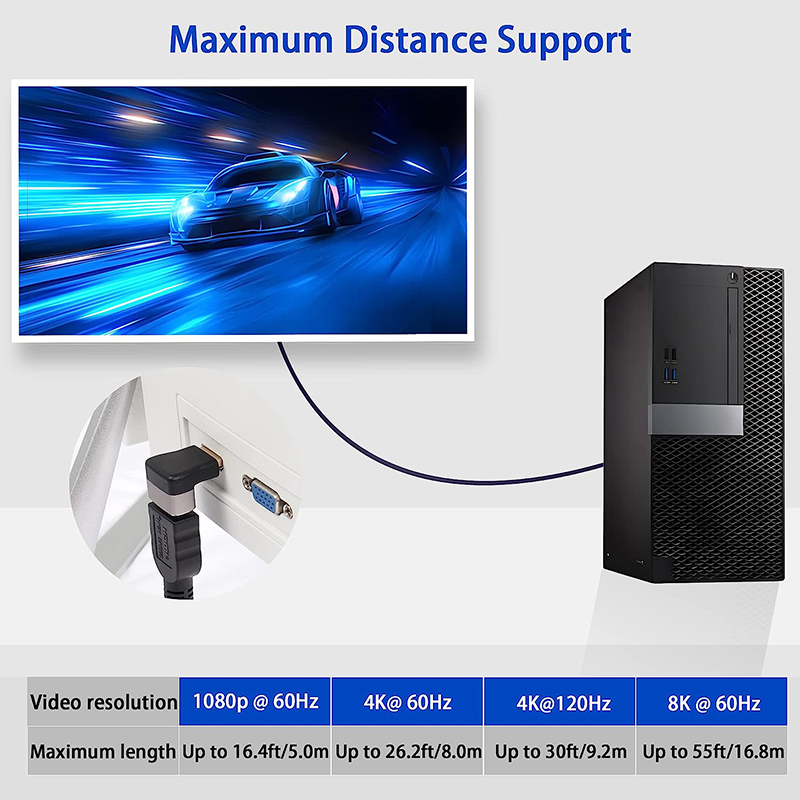 Haakse Hd 2.1 Adapter Mannelij - Hdmi Cable 2.1 recensie en prijs