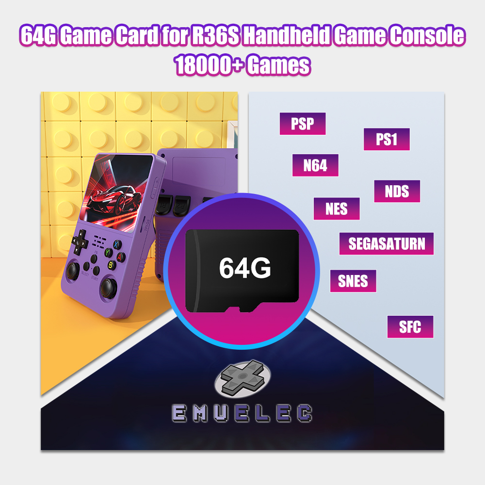 64G Game TF-kaart voor R36S Vi - Gaming Console R36S recensie en prijs