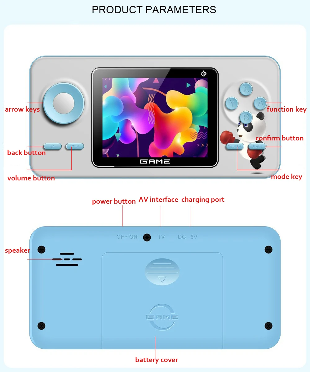 Nieuwe S5 Mini Retro Videogame - Gaming Console Kids recensie en prijs