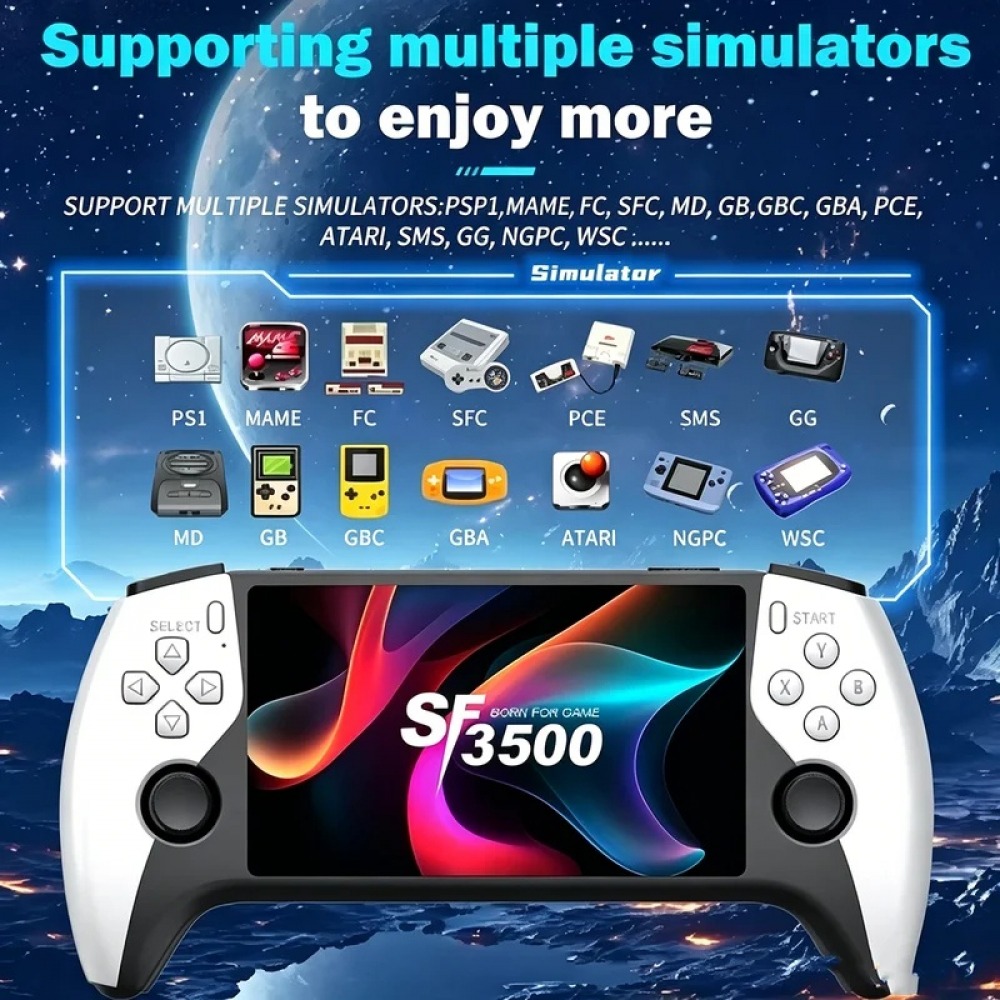 SF3500 5 inch Handheld Game Co - Gaming Console Buttons recensie en prijs